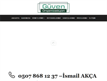 Tablet Screenshot of guvenorganizasyon.com
